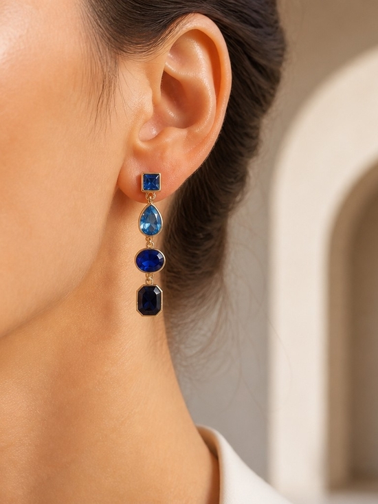 Jewelry - Blue Ombre Drop Earrings